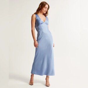 Abercrombie Plunge Cowl Back Maxi Dress